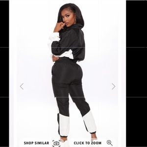 Windbreaker track suit from fashion nova